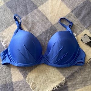 Missimo Blue Padded Bikini Top